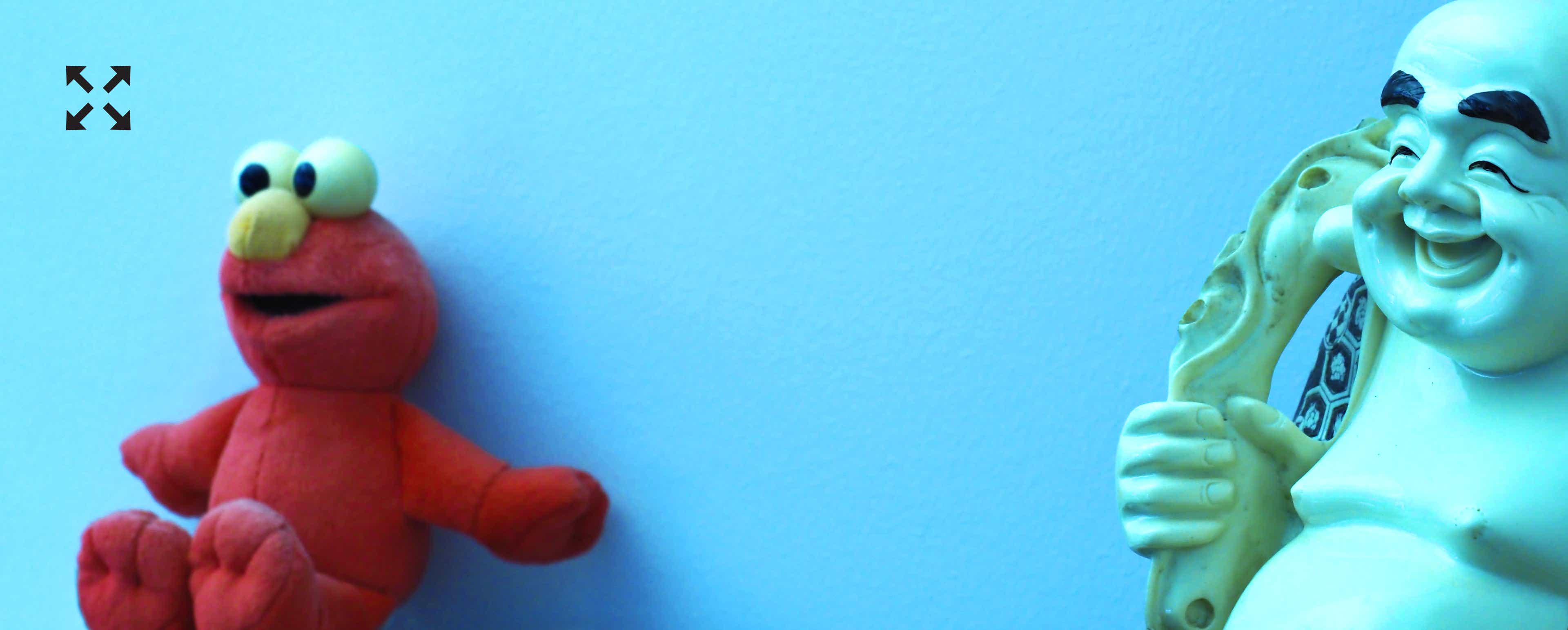Abbildung: Foto Impression Chefbüro mit Elmo aus der Sesamstraße