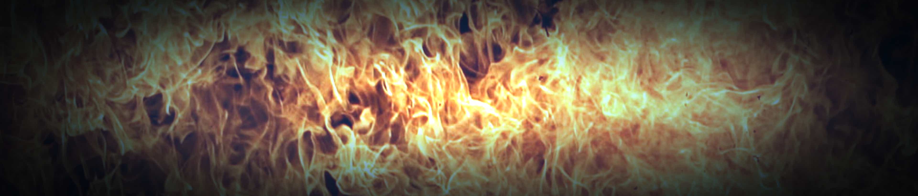 Foto Feuerwalze gelb leuchtend