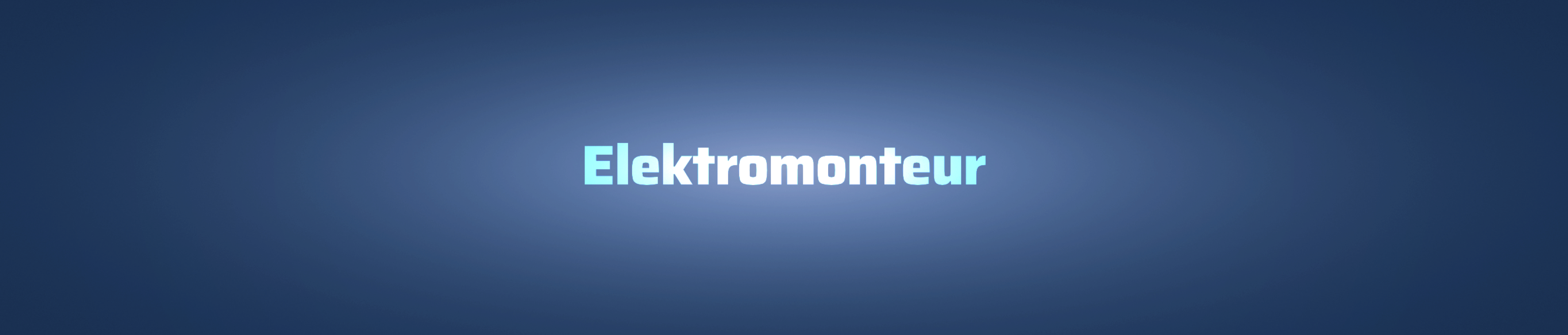 Worte Jobangebot Elektromonteur in Website-Font Saira auf Blau-Verlauf mit Transparenz, dahinter Skyline Hong Kong Vectorgrafik als Corporate Identity Element Elmo Group erkennbar: Headergrafik Elektromonteur