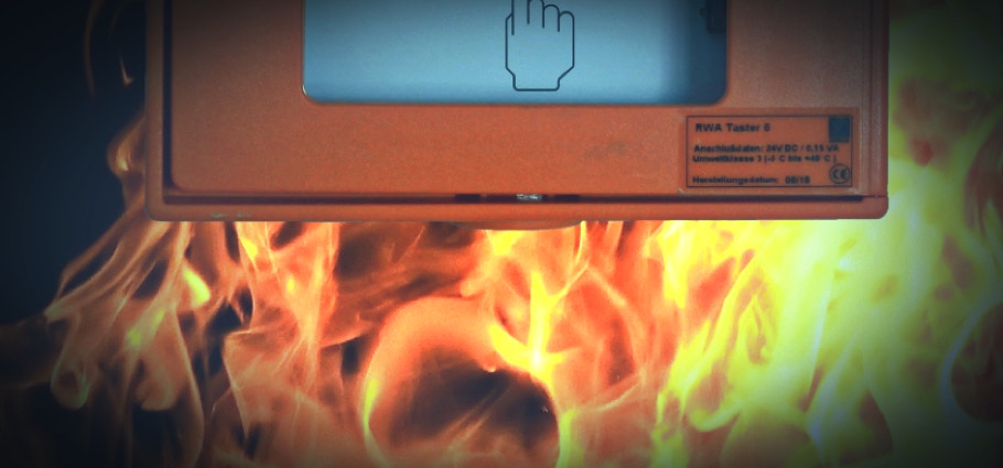 Foto Rauchmeldeanlage vor Feuer