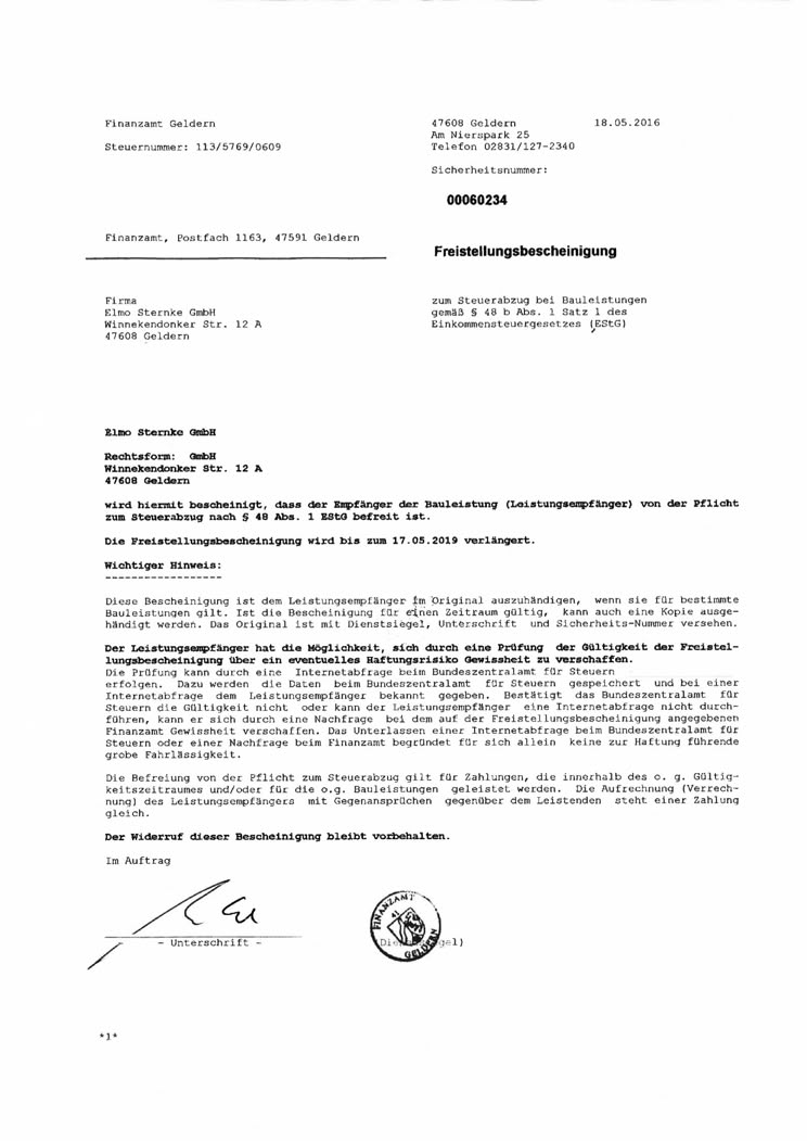 Abbildung Freistellung &sect;48 Download