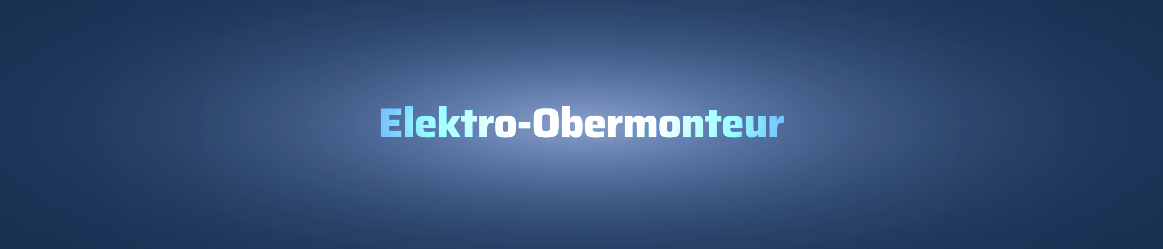 Worte Jobangebot Elektro-Obermonteur in Website-Font Saira auf Blau-Verlauf mit Transparenz, dahinter Skyline Hong Kong Vectorgrafik als Corporate Identity Element Elmo Group erkennbar